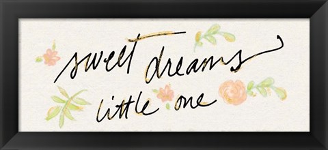 Framed Sweet Dreams Little One Print