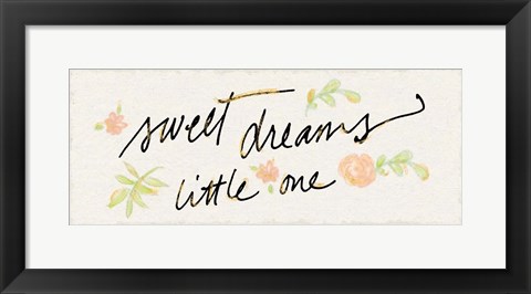 Framed Sweet Dreams Little One Print