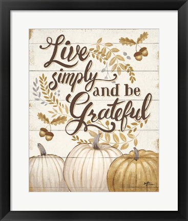 Framed Grateful Season I Print