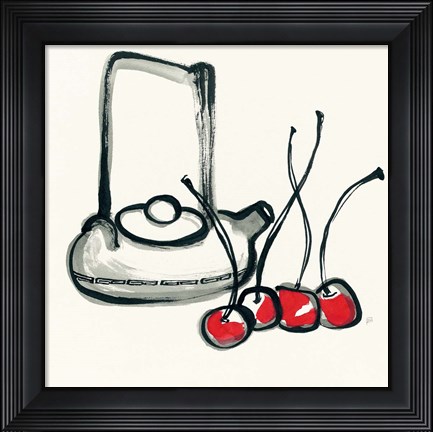 Framed Tea and Cherries Print