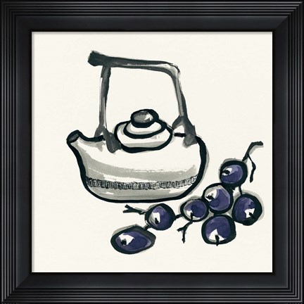 Framed Tea and Grapes Print