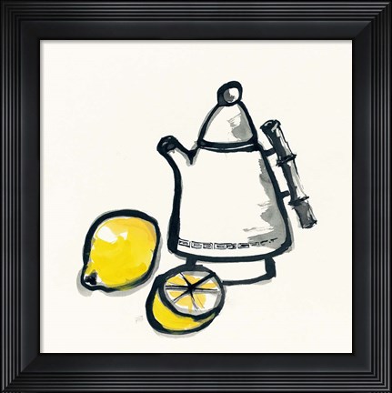 Framed Tea and Lemons Print