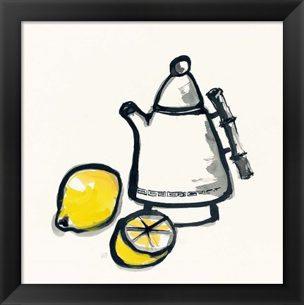 Framed Tea and Lemons Print