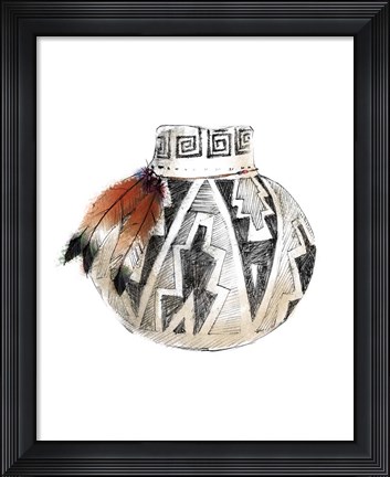 Framed Indian Pottery Print