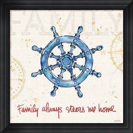 Framed Coastal Life III Print