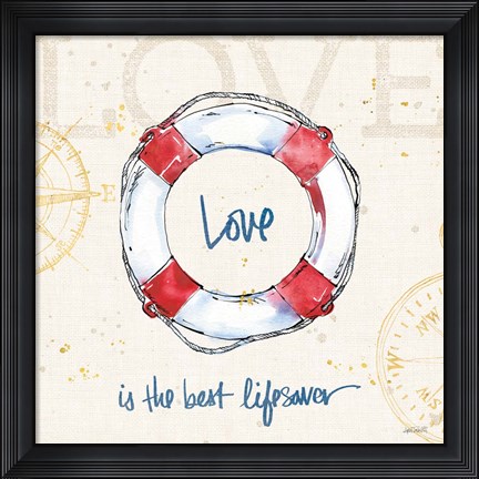 Framed Coastal Life IV Print