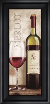 Framed Wine in Paris V Print