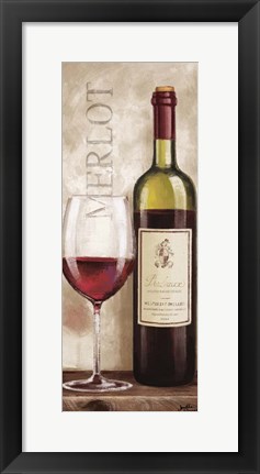 Framed Wine in Paris V Print