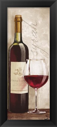 Framed Wine in Paris VI Print