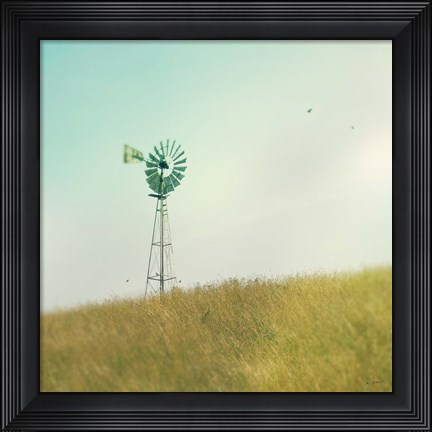 Framed Farm Morning IV Square Print