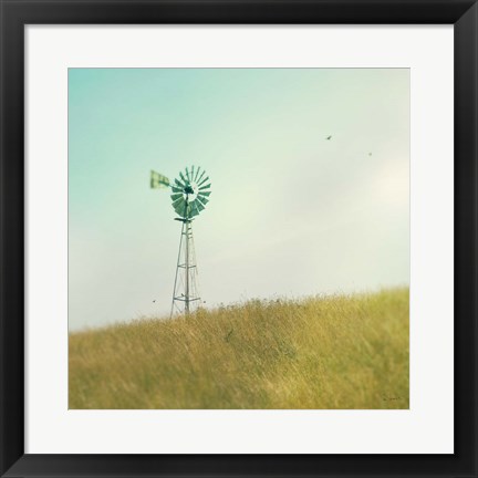 Framed Farm Morning IV Square Print