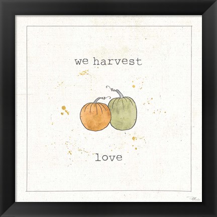 Framed Harvest Cuties I Print