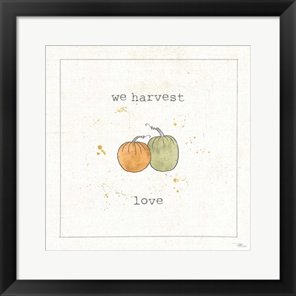 Framed Harvest Cuties I Print