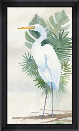 Framed Standing Egret II Print