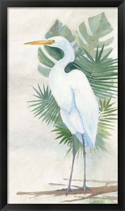 Framed Standing Egret II Print