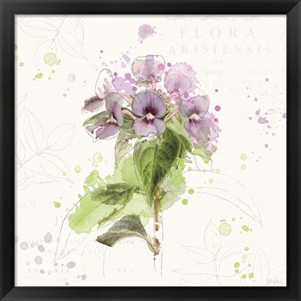 Framed Floral Splash III Print