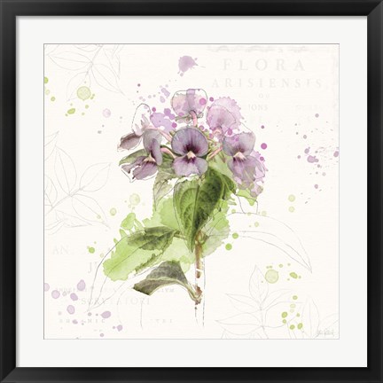 Framed Floral Splash III Print