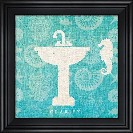 Framed Pacific Bath II Print