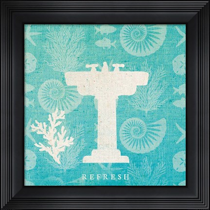 Framed Pacific Bath III Print