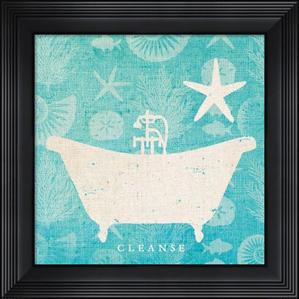 Framed Pacific Bath IV Print