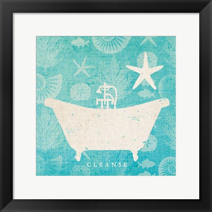 Framed Pacific Bath IV Print