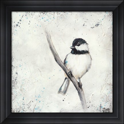 Framed Chickadee II Print