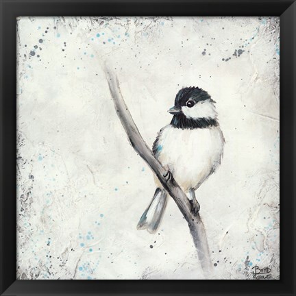 Framed Chickadee II Print