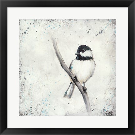 Framed Chickadee II Print