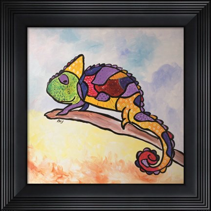 Framed Colorful Creature Print
