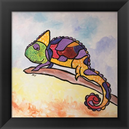 Framed Colorful Creature Print