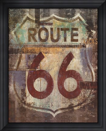 Framed Route 66 Print