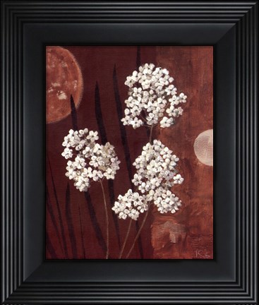 Framed Moonlight Blossoms I Print
