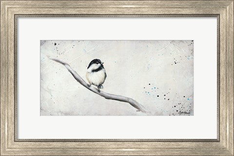 Framed Chickadee I Print
