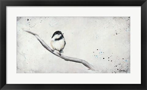 Framed Chickadee I Print