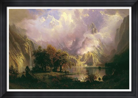 Framed Rocky Mountain Landscape Print