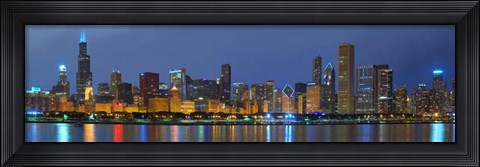 Framed Chicago Skyline Print