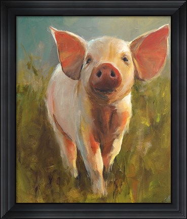 Framed Morning Pig Print