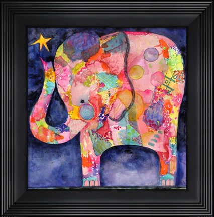 Framed All Within Reach Elephant Print