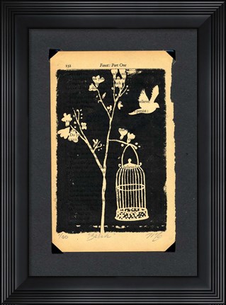 Framed Believe Gocco Print Print