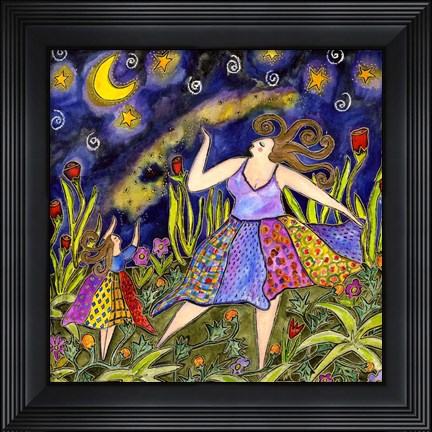 Framed Big Diva &amp; Fireflies Print