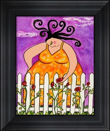 Framed Big Diva Always Someone Else&#39;s Garden Print