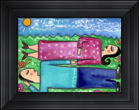 Framed Big Diva Cloud Dreaming Print