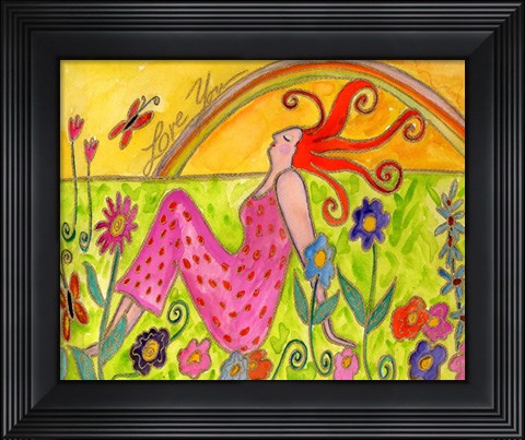 Framed Big Diva Love You Print