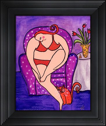 Framed Big Diva Mani Pedi Print