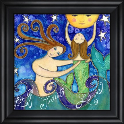 Framed Big Diva Mermaid Mother&#39;s Love Print