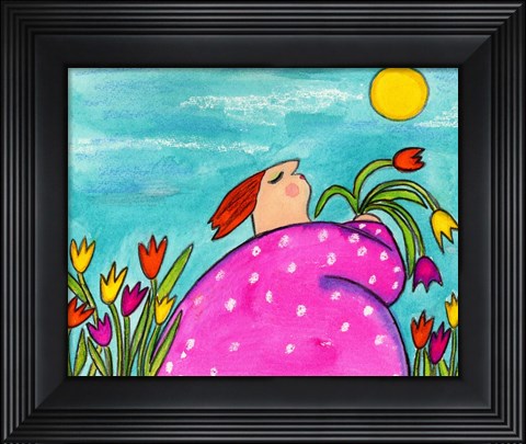 Framed Big Diva My Tulips Print