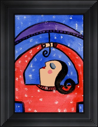 Framed Big Diva Rainy Day Print