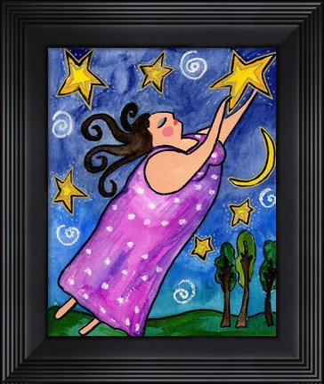 Framed Big Diva Reach For The Stars Print
