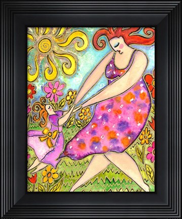 Framed Big Diva Spinning Print