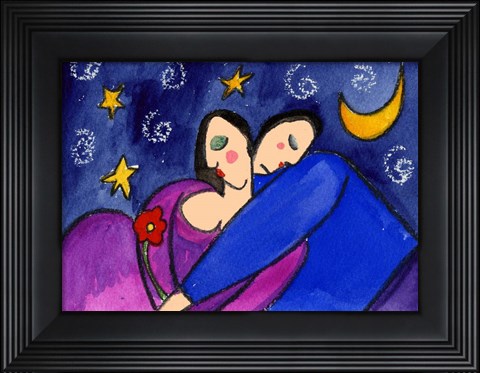 Framed Big Diva Star Crossed Lovers Print